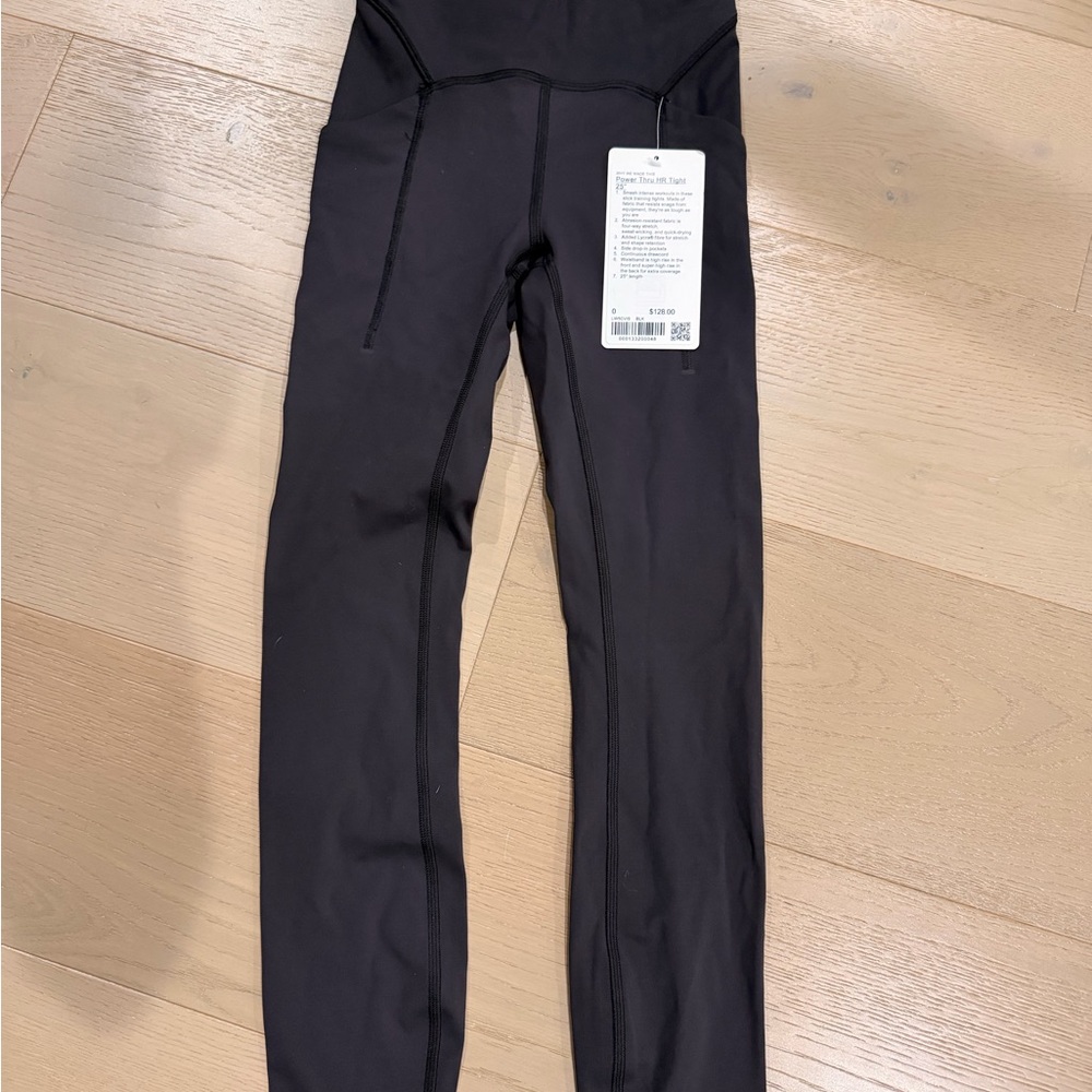NWT Lululemon Athletica Black Leggings Size 0